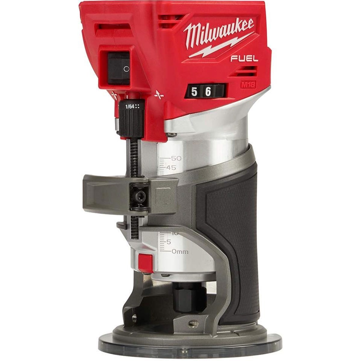 Milwaukee 2723-20 M18 FUEL Brushless Compact Router and Compact Router Offset Base, Tool Only Kit