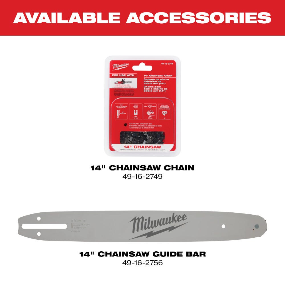 Milwaukee 2727-20C M18 FUEL 14-Inch Chainsaw, Tool Only – Tool Nut