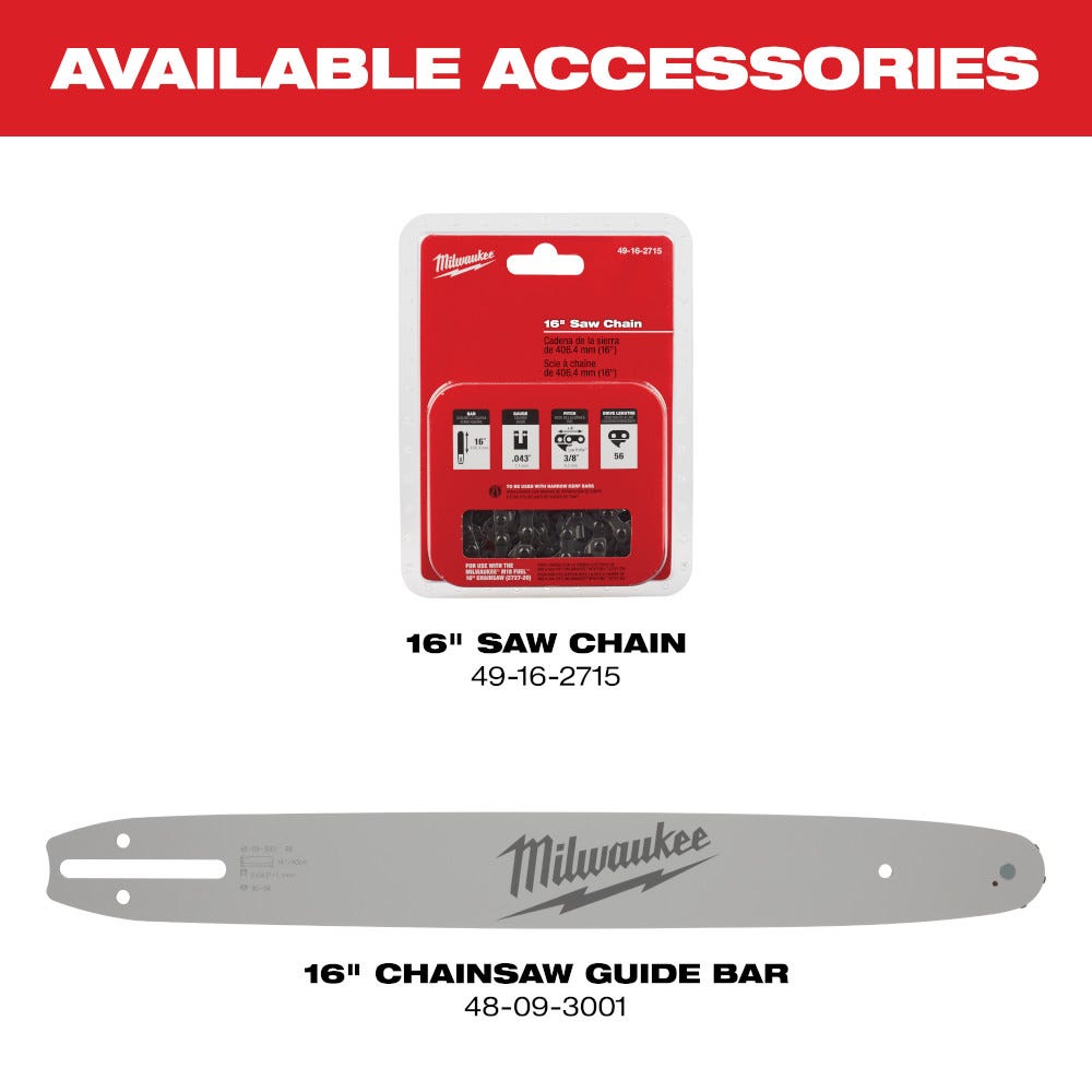 Milwaukee 2727-21HD M18 FUEL 16-Inch Chainsaw 12.0Ah HD Kit