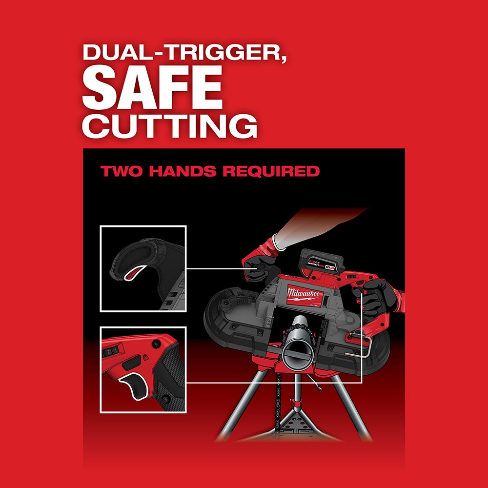 Milwaukee 2729S-22 M18 FUEL Deep Cut Dual-Trigger Band Saw 5.0Ah Kit