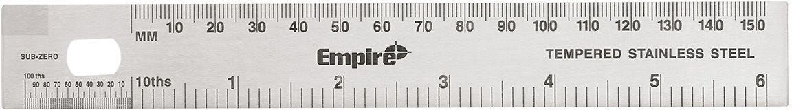 Empire 2730 6 Pocket Ruler-Stainless Steel