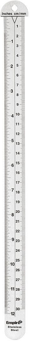 Empire 2730 6 Pocket Ruler-Stainless Steel