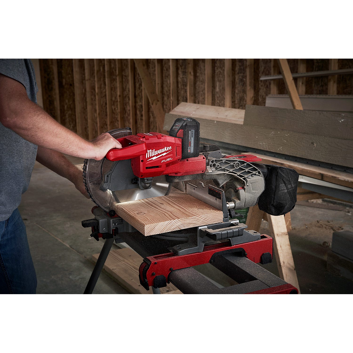 Milwaukee 2734-21 M18 FUEL 10" Dual Bevel Sliding Compound Miter Saw 8.0Ah Kit