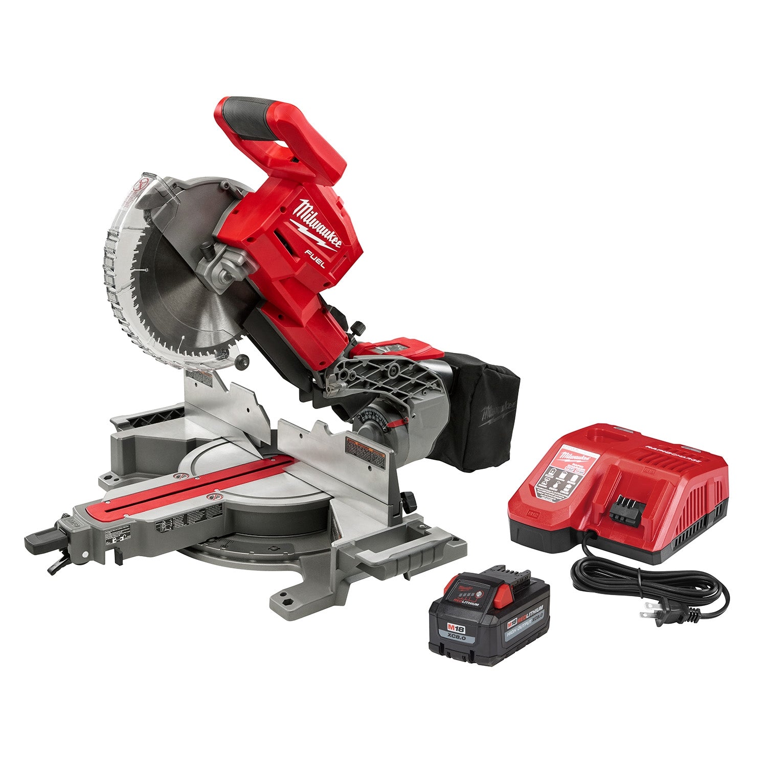 Milwaukee 2734-21 M18 FUEL 10" Dual Bevel Sliding Compound Miter Saw 8.0Ah Kit