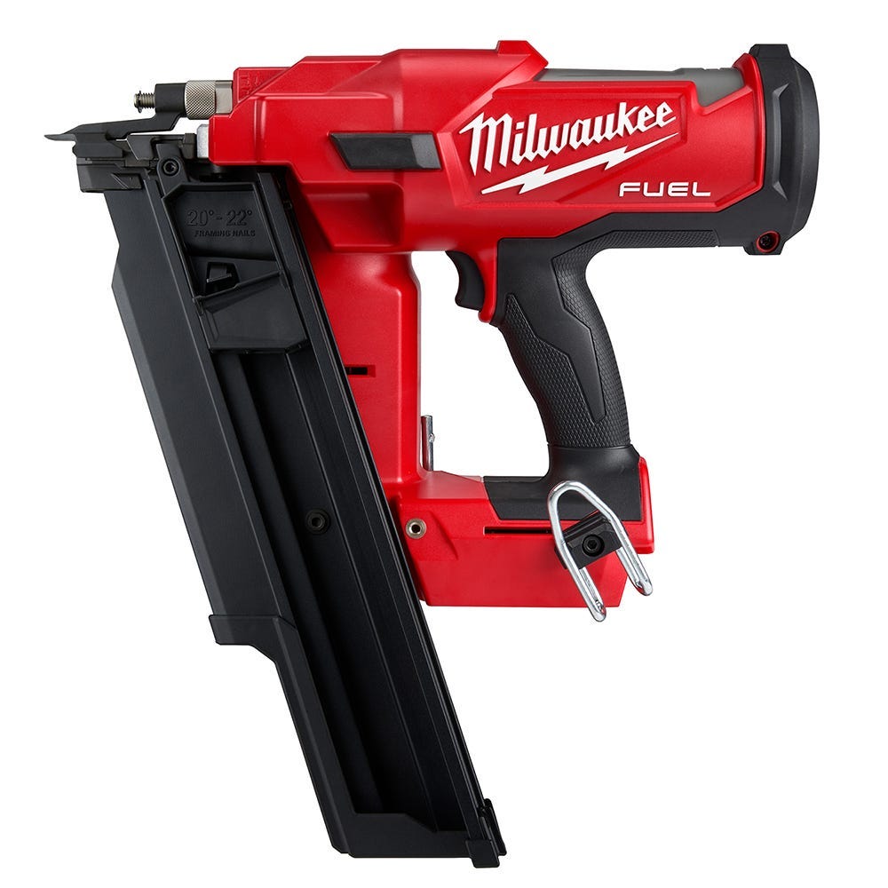 Milwaukee M18 FUEL 21-Degree Framing Nailer with M18 FUEL 7-1/4" Circular Saw and M18 REDLITHIUM HIGH OUTPUT XC 6.0Ah Battery 2-Pack
