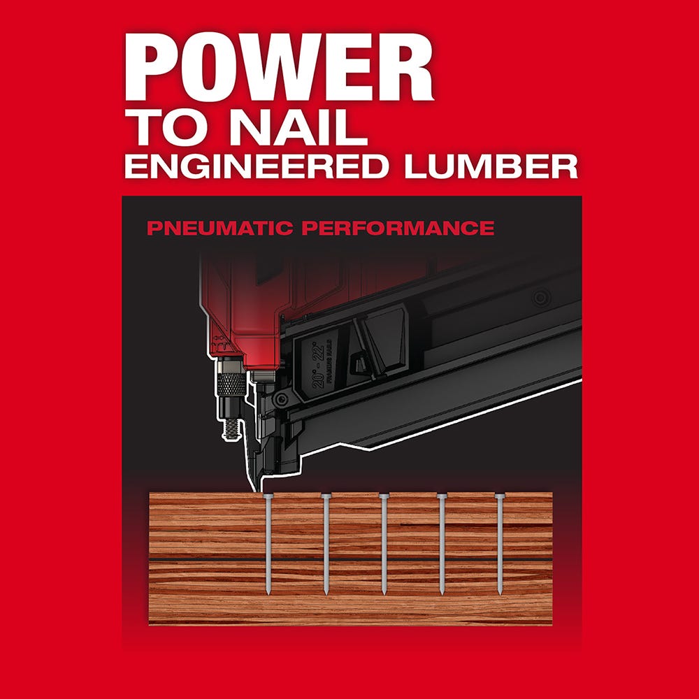 Milwaukee 2744-21 M18 FUEL Brushless 21-Degree Framing Nailer 5.0Ah Kit