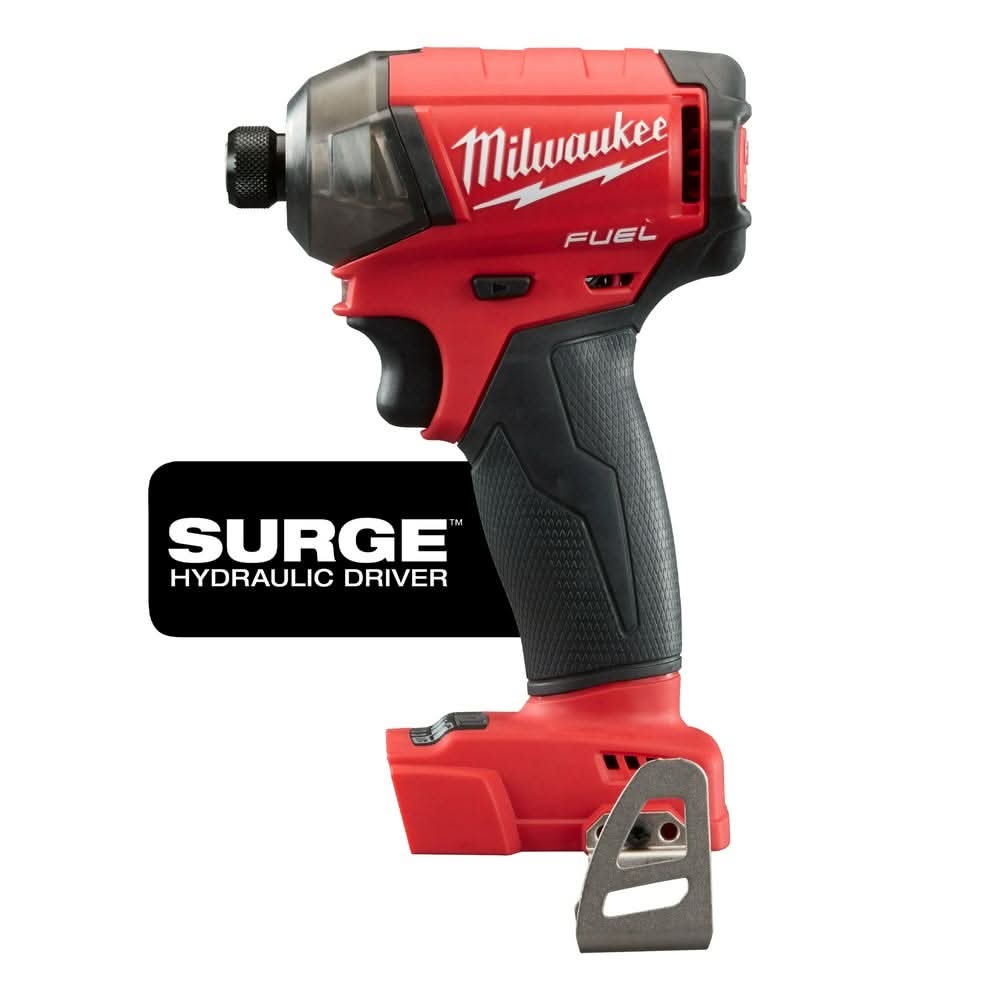 Milwaukee M18 FUEL SURGE 1/4" Hex Hydraulic Driver with M18 REDLITHIUM HIGH OUTPUT XC 6.0Ah Battery 2-Pack