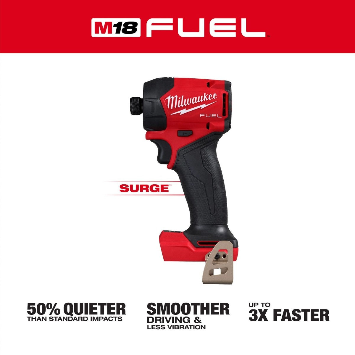 Milwaukee 2761-20 M18 FUEL SURGE 1/4" Hex Hydraulic Impact Driver, Tool Only