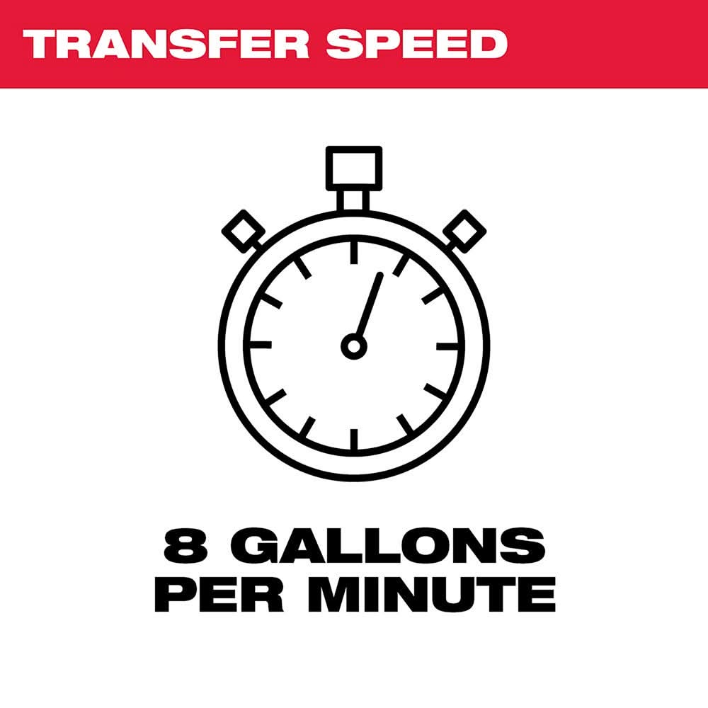 Milwaukee M18 Water Transfer Pump with M18 REDLITHIUM XC 5.0Ah Extended Capacity Battery Pack