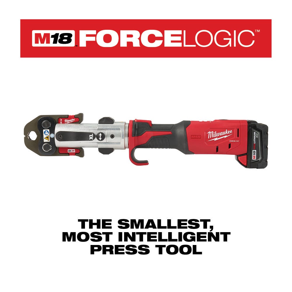 Milwaukee 2773-22L M18 Force Logic Long Throw Press Tool 1/2-1-Inch 3.0Ah Kit