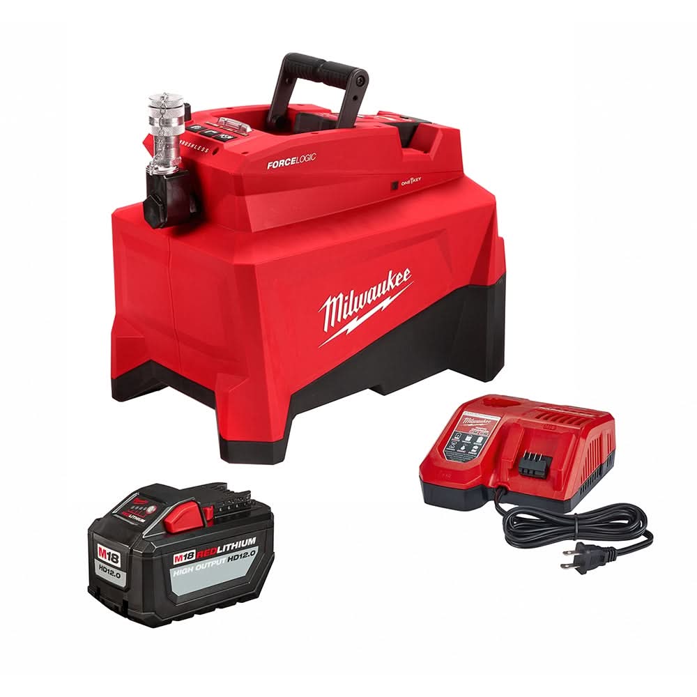 Milwaukee 2774-21HD M18 FORCE LOGIC 10,000 PSI Hydraulic Pump 12.0Ah Kit