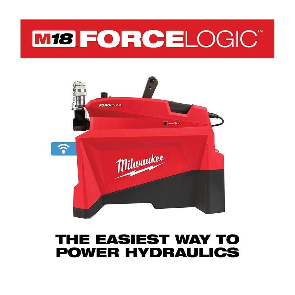 Milwaukee 2774-21HD M18 FORCE LOGIC 10,000 PSI Hydraulic Pump 12.0Ah Kit