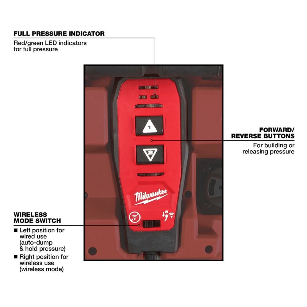 Milwaukee 2774-21HD M18 FORCE LOGIC 10,000 PSI Hydraulic Pump 12.0Ah Kit