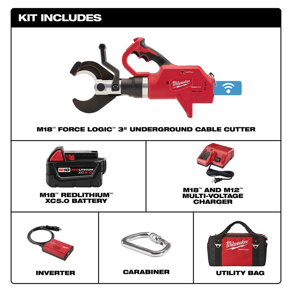 Milwaukee 2776-21 M18 FORCE LOGIC 3 Underground Cable Cutter