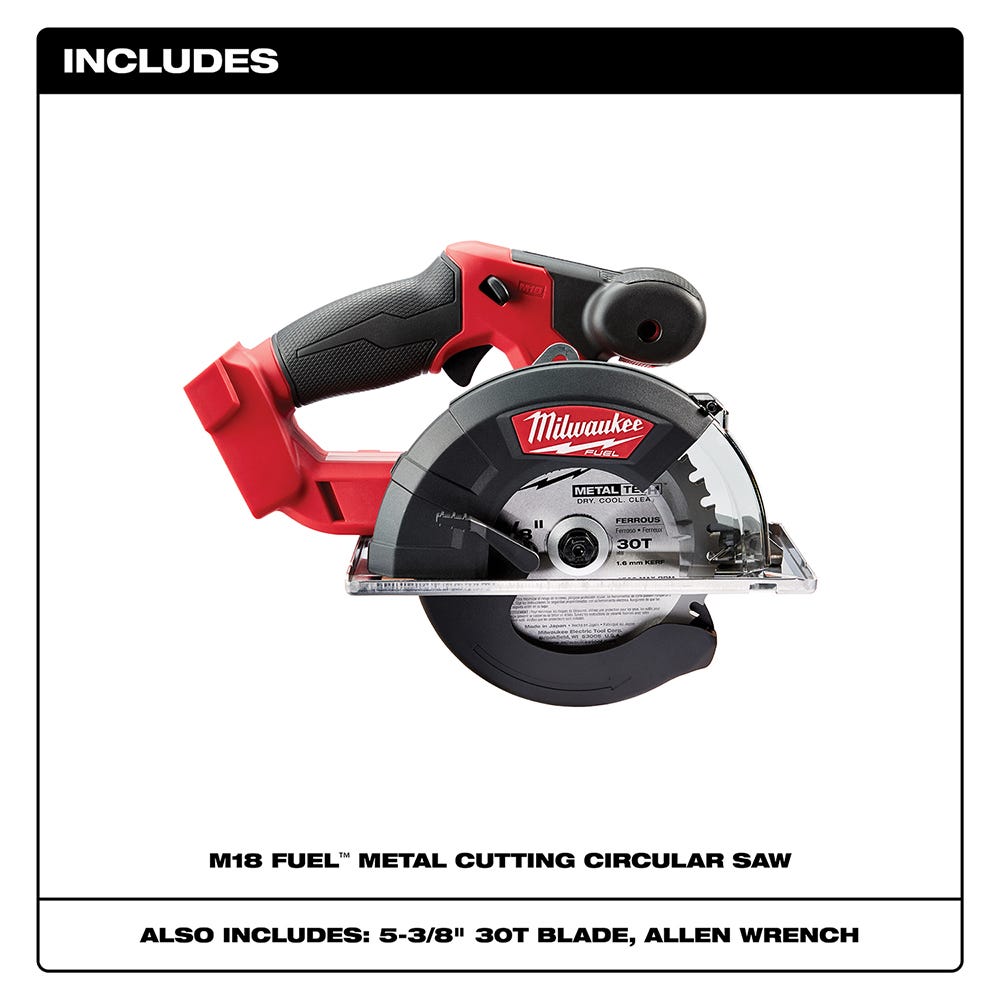 Milwaukee 2782-20 M18 Fuel 5-3/8" Metal Cutting Circular Saw, Tool Only
