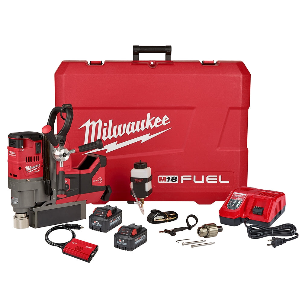 Milwaukee 2788-22HD M18 FUEL 1-1/2" Lineman Magnetic Drill High Demand 8.0Ah Kit