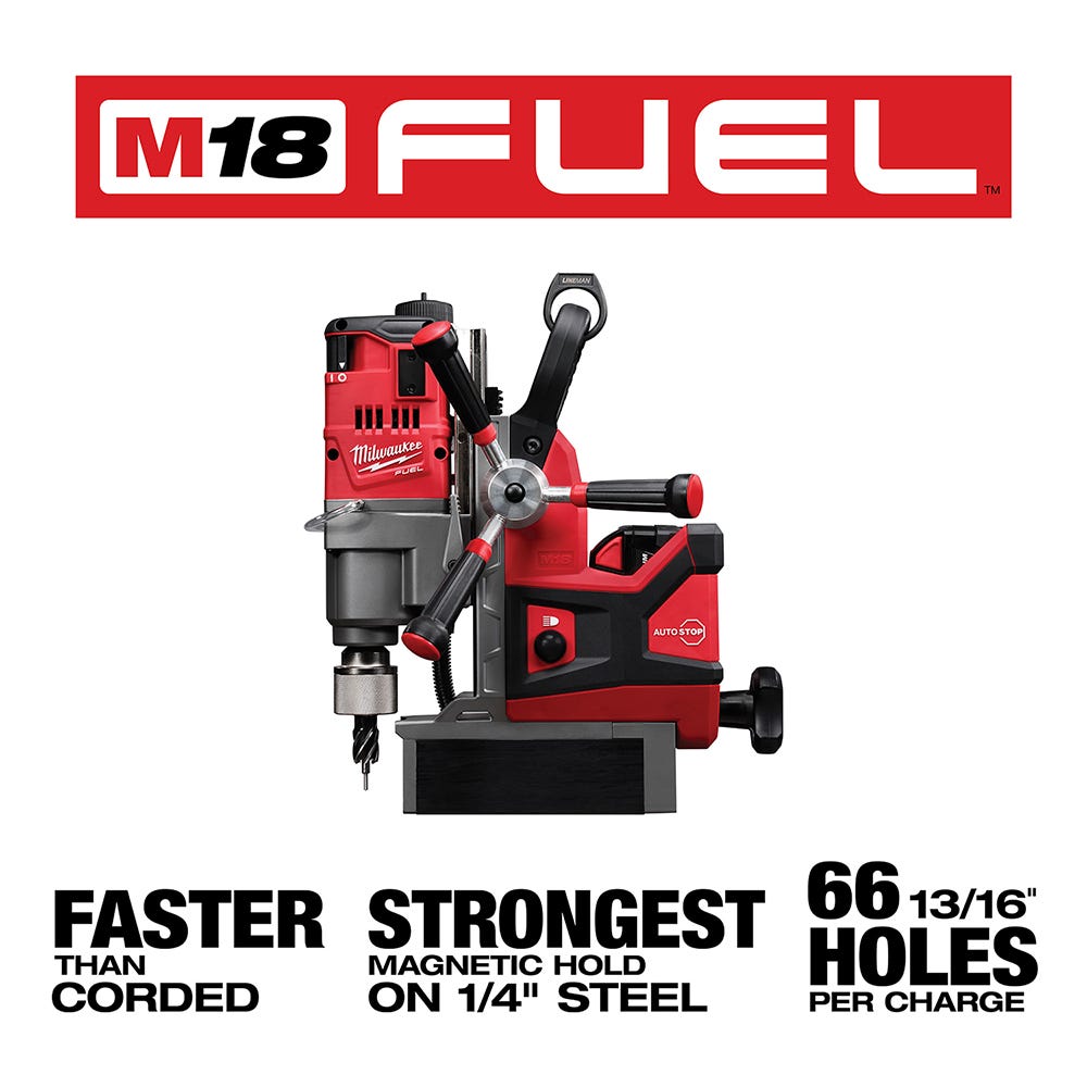 Milwaukee 2788-22HD M18 FUEL 1-1/2" Lineman Magnetic Drill High Demand 8.0Ah Kit