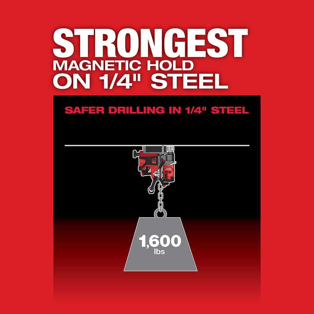 Milwaukee 2788-22HD M18 FUEL 1-1/2" Lineman Magnetic Drill High Demand 8.0Ah Kit