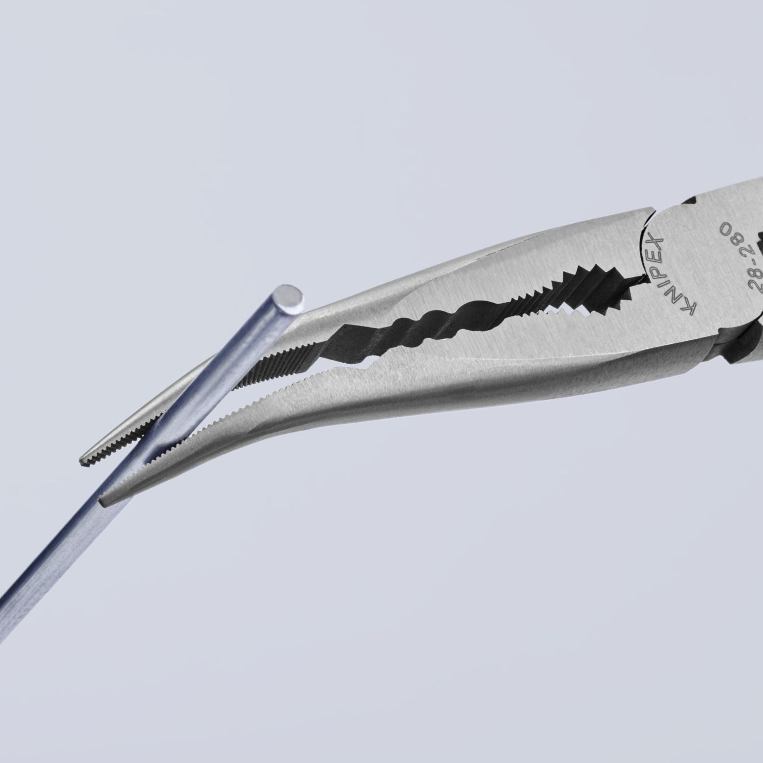 Knipex 28 81 280 Extra Long Needle-Nose 45&deg; Angled Pliers