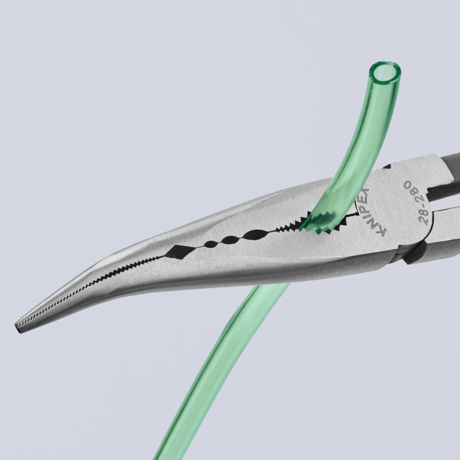 Knipex 28 81 280 Extra Long Needle-Nose 45&deg; Angled Pliers