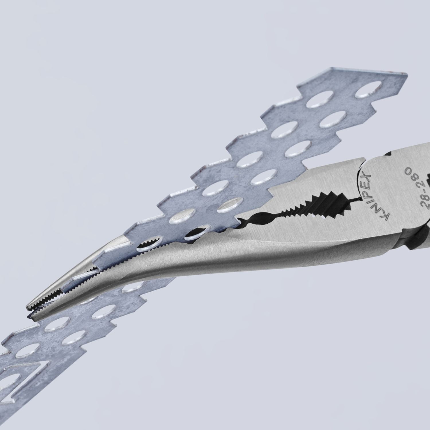 Knipex 28 81 280 Extra Long Needle-Nose 45&deg; Angled Pliers