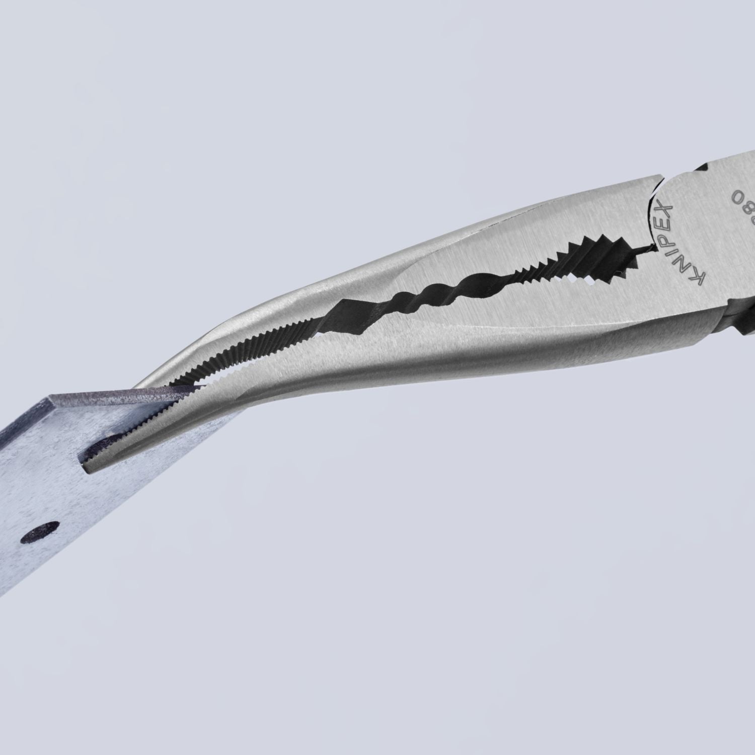 Knipex 28 81 280 Extra Long Needle-Nose 45&deg; Angled Pliers
