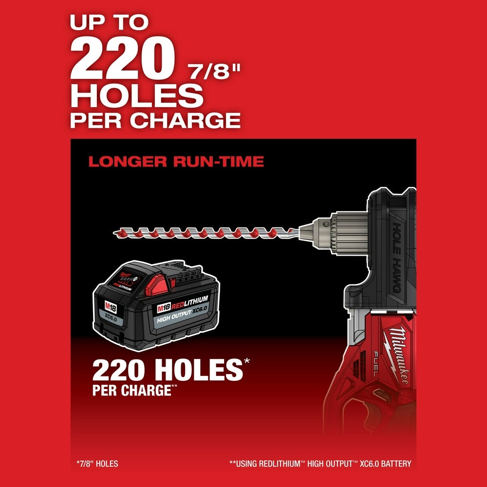 Milwaukee 2807-20 M18 FUEL Hole Hawg 1/2" Right Angle Drill, Tool Only