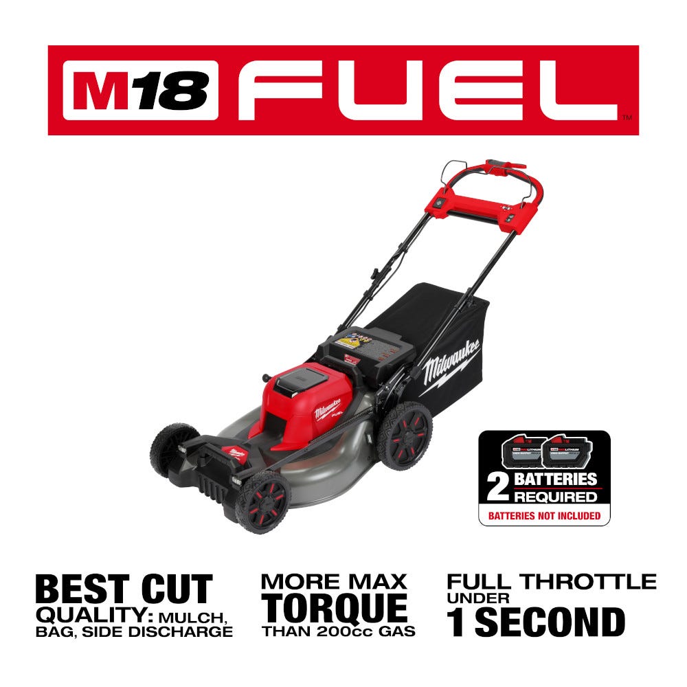 Milwaukee 2823-20 M18 FUEL 21" Self-Propelled Dual Battery Mower, Batteries & Charger Sold Separately
