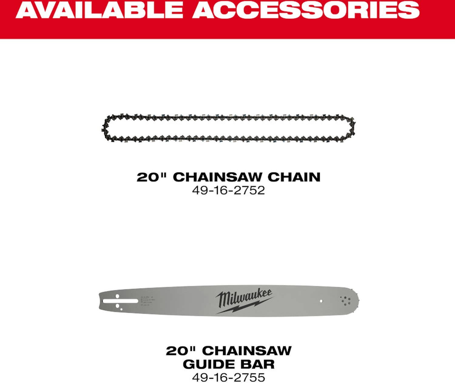 Milwaukee 2827-22 M18 FUEL 20 in. Dual Battery Chainsaw 8.0Ah Kit