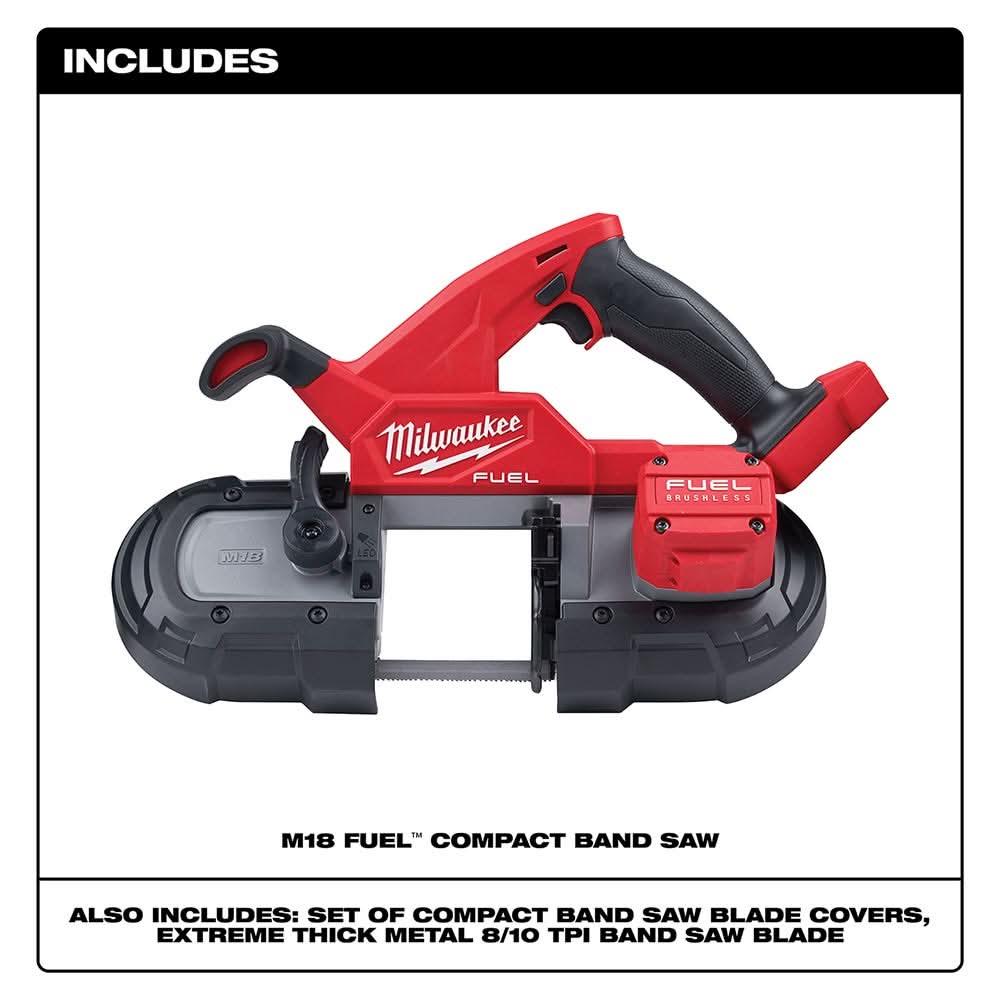 やまだ Milwaukee 2829-20 M18 FUEL Compact Band Saw, Tool Only – Tool Nut