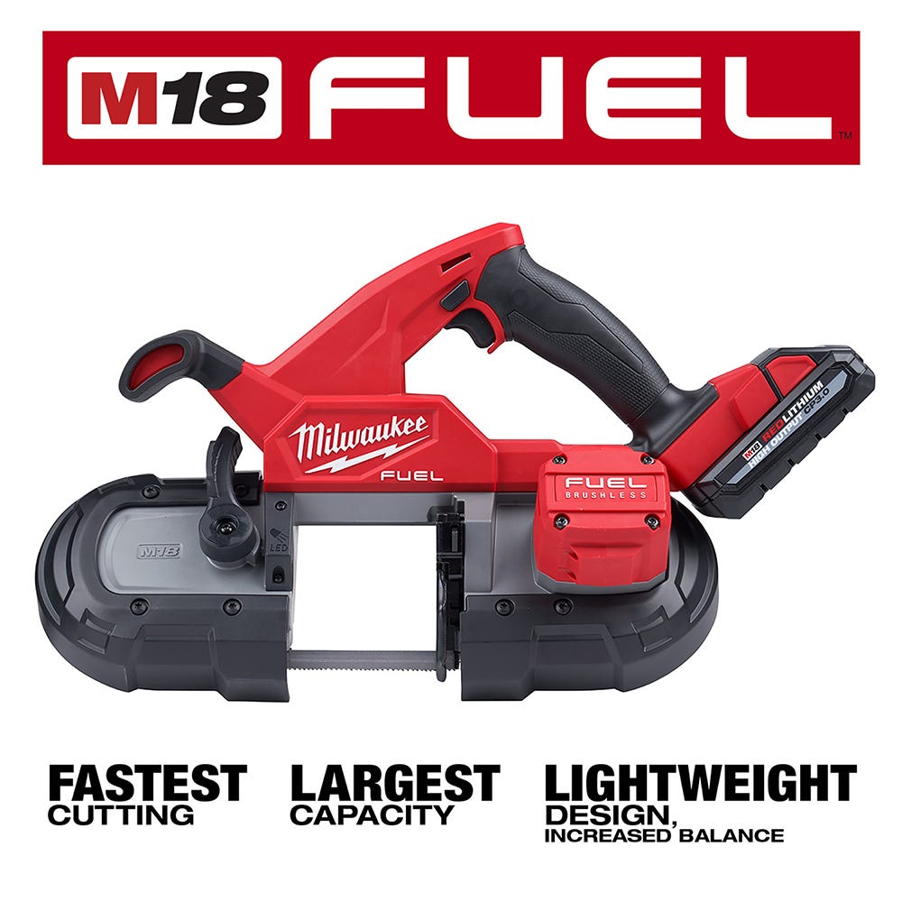 はく Milwaukee 2829-22 M18 FUEL Compact Band Saw 3.0Ah Kit – Tool Nut