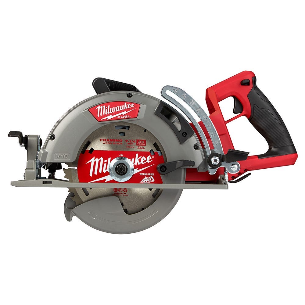 Milwaukee M18 FUEL 21-Degree Framing Nailer with M18 FUEL 7-1/4" Circular Saw and M18 REDLITHIUM HIGH OUTPUT XC 6.0Ah Battery 2-Pack