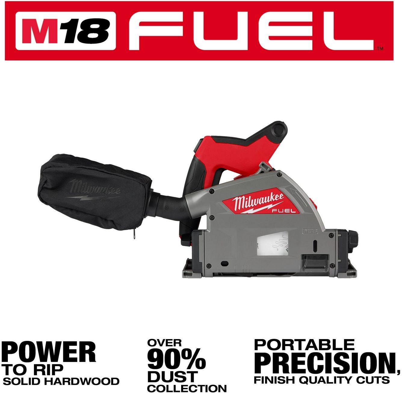 Milwaukee 2831-20 M18 FUEL 6-1/2" Plunge Track Saw, Tool Only