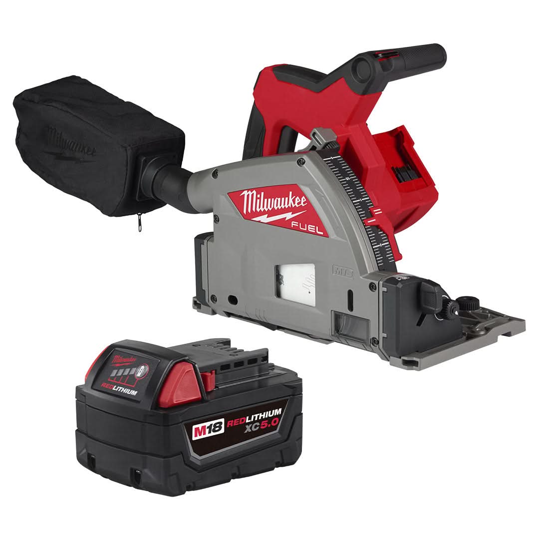 Milwaukee M18 FUEL 6-1/2" Plunge Track Saw with Battery Pack