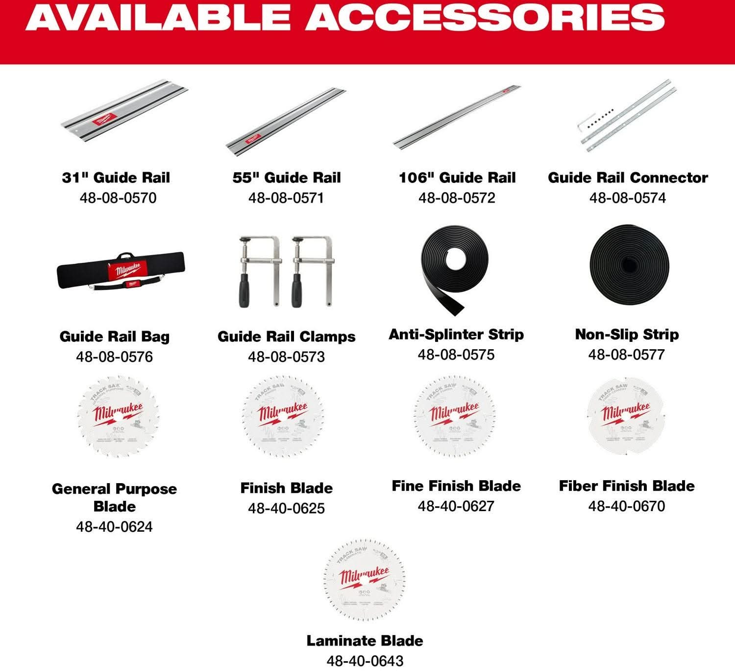Milwaukee M18 FUEL 6-1/2" Plunge Track Saw with Battery Pack