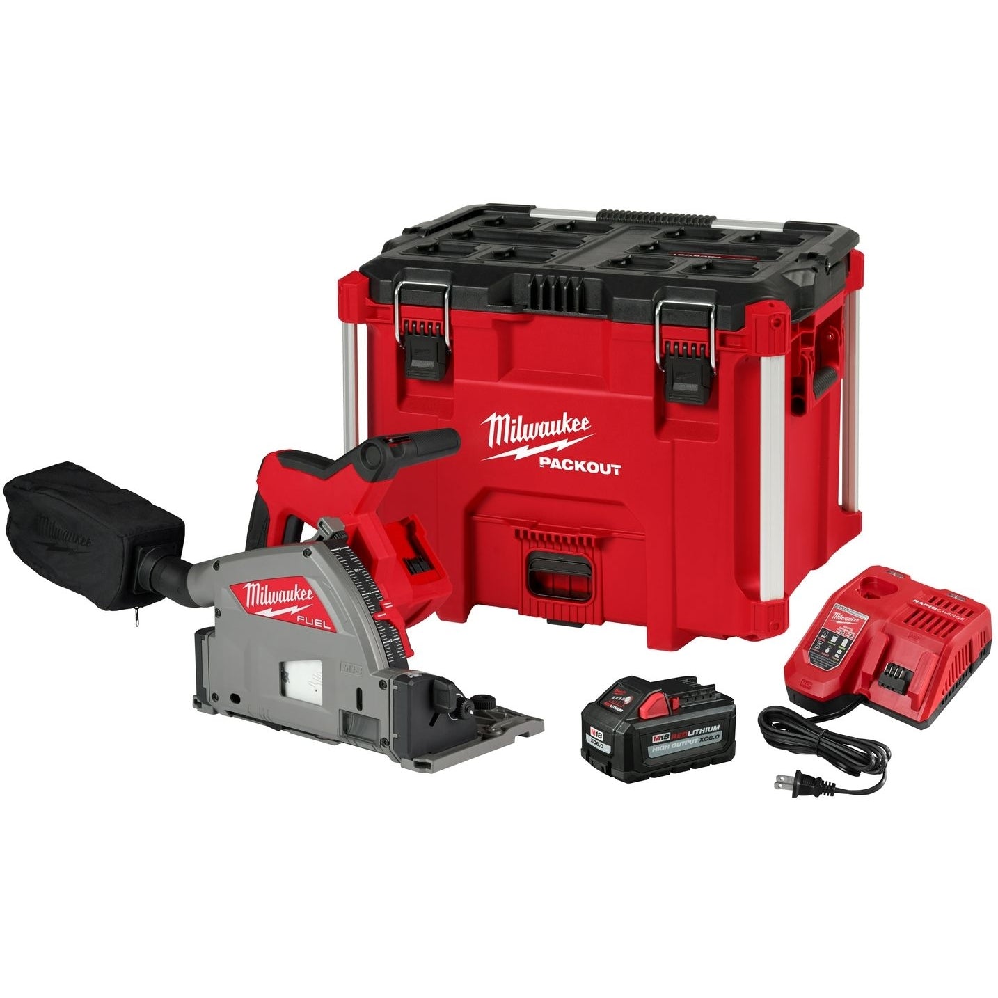 Milwaukee 2831-21 M18 FUEL 6-1/2" Plunge Track Saw 6.0Ah Kit