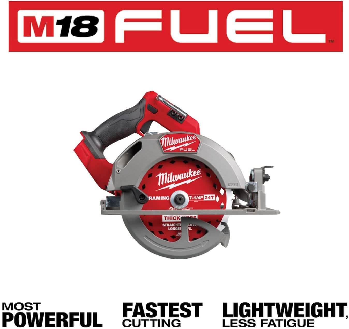 Milwaukee 2834-20 M18 FUEL 7-1/4 in. Circular Saw, Tool Only