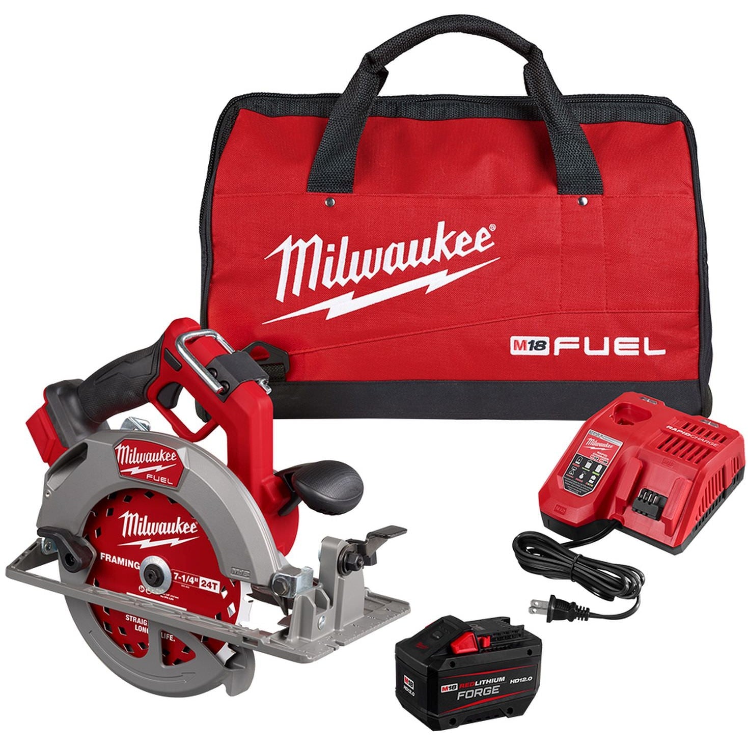 Milwaukee 2834-21HD M18 FUEL 7-1/4 in. Circular Saw FORGE 12.0Ah Kit