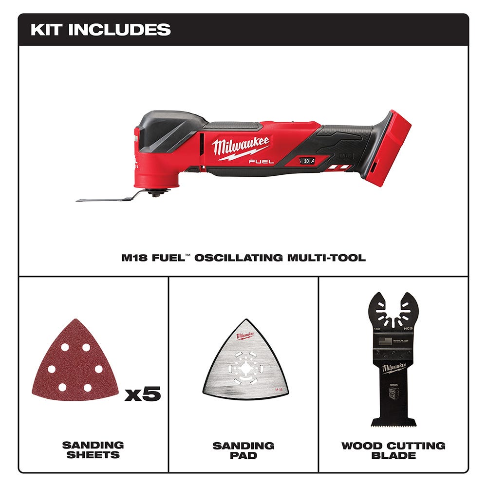 Milwaukee 2836-20 M18 FUEL Oscillating Multi-Tool, Tool Only