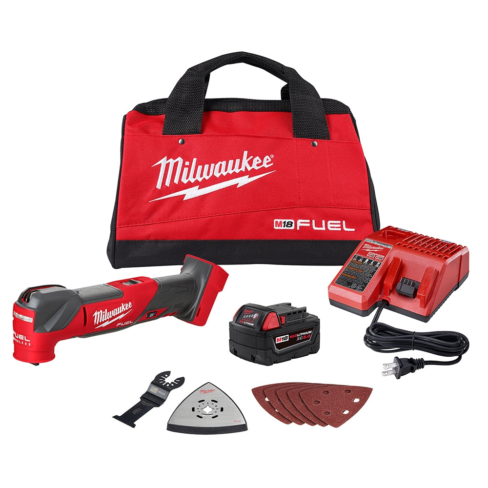 Milwaukee 2836-21 M18 FUEL Oscillating Multi-Tool 5.0Ah Kit