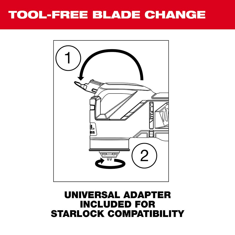Milwaukee 2836-21 M18 FUEL Oscillating Multi-Tool 5.0Ah Kit