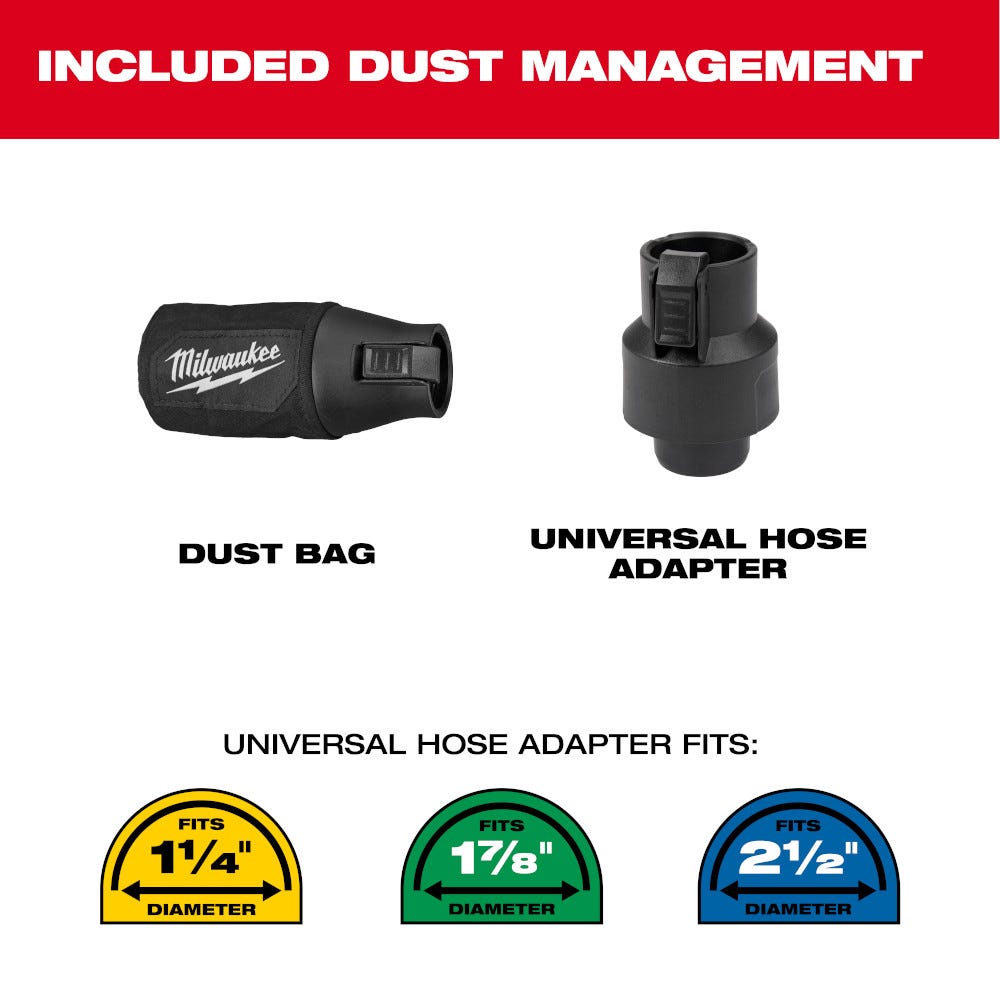 Milwaukee 2837-20 M18 FUEL 5 in. Random Orbital Sander, Tool Only