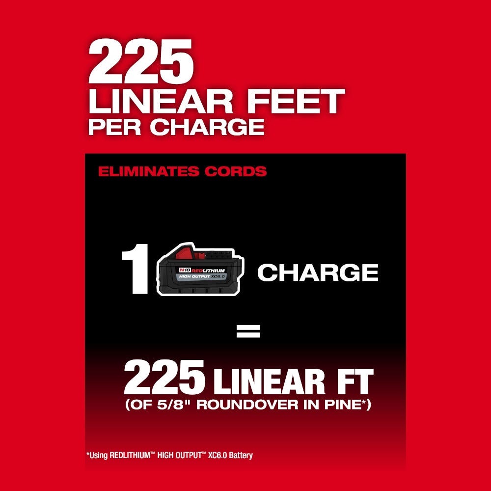 Milwaukee 2838-20 M18 FUEL 1/2-in. Cordless Router, Tool Only