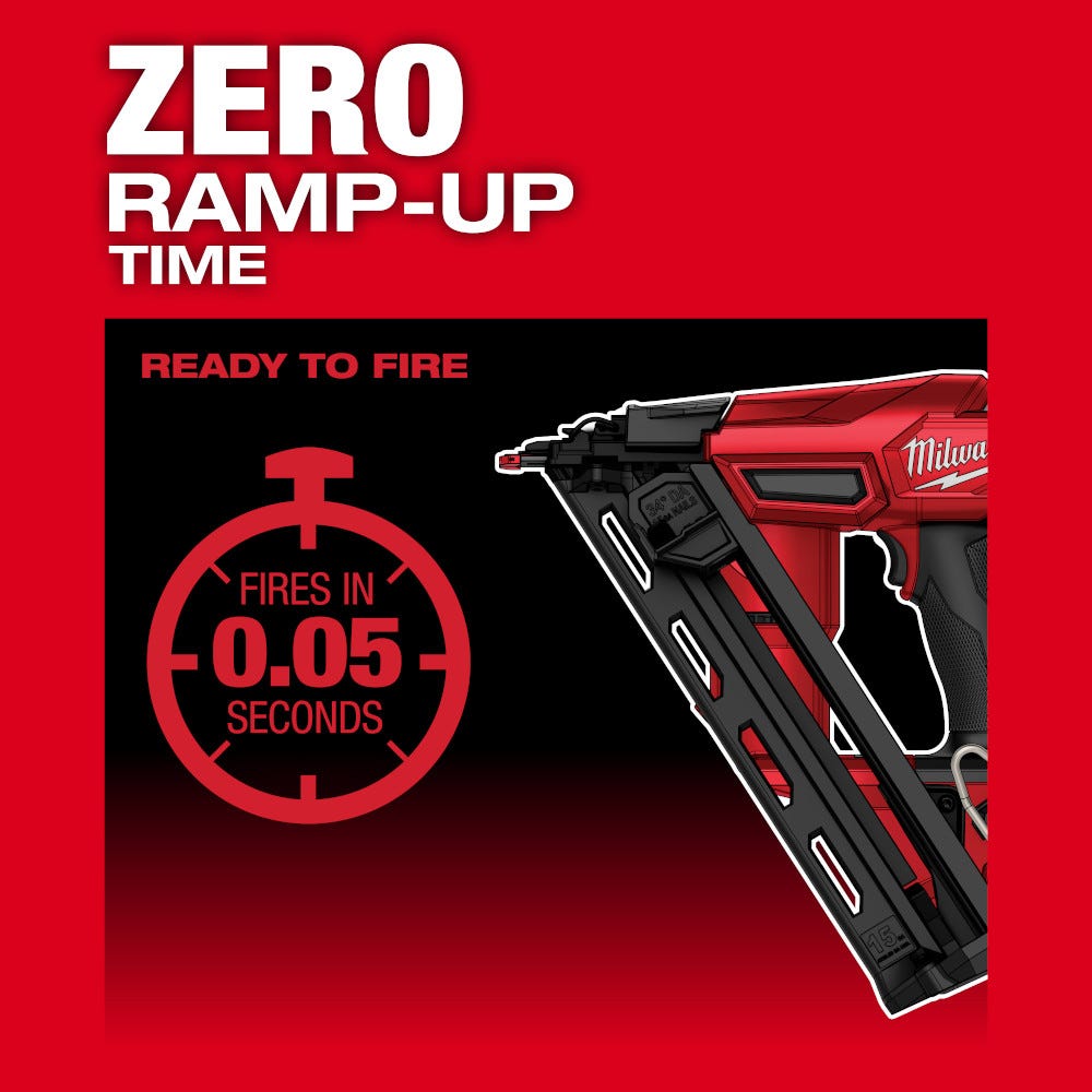 Milwaukee 2839-20 M18 FUEL 15-Gauge Finish Nailer, Tool Only