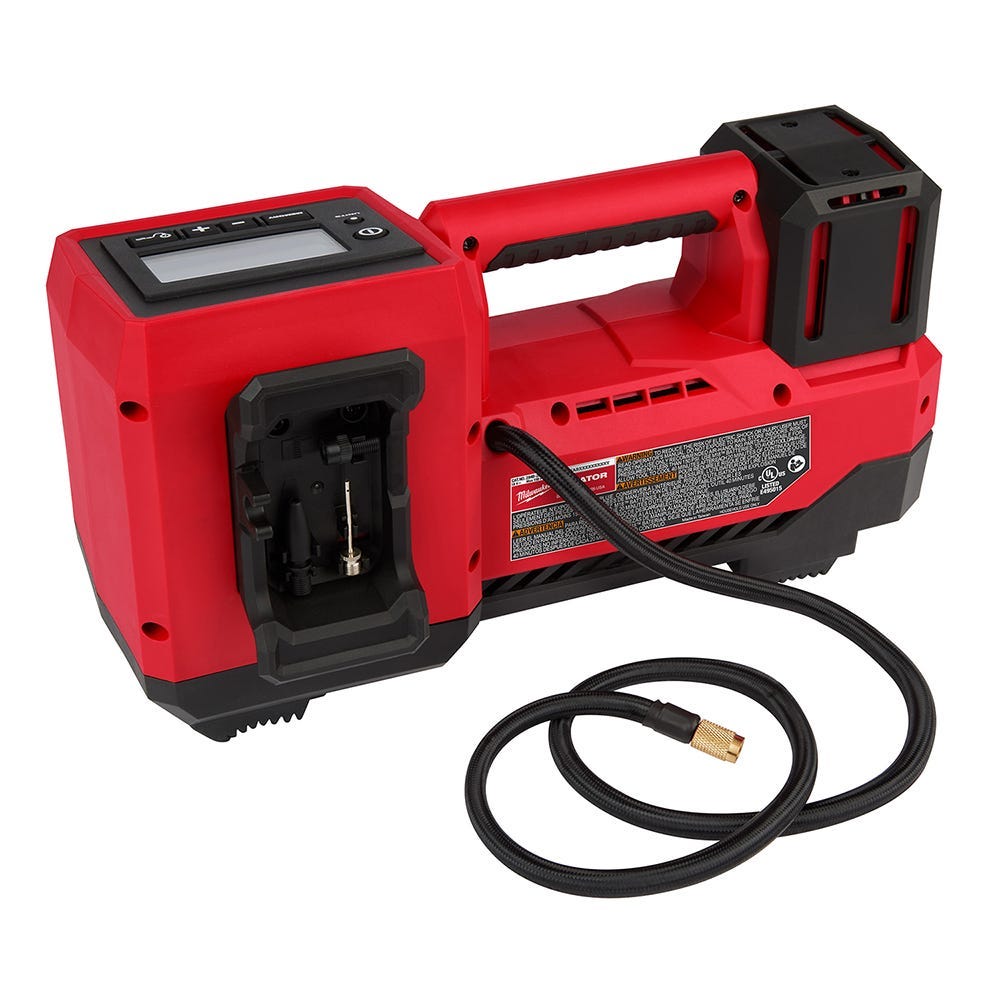 Milwaukee M18 Compact Tire Inflator with M18 REDLITHIUM HIGH OUTPUT XC 6.0Ah Battery 2-Pack