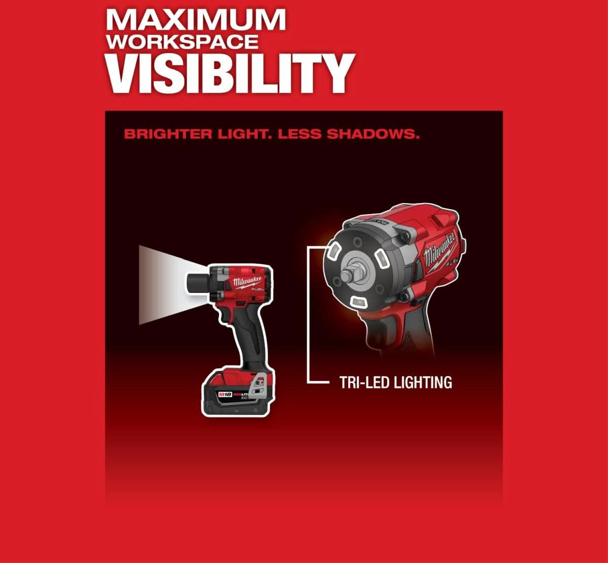 Milwaukee 2854-20 M18 FUEL 3/8-Inch Compact Impact Wrench with Friction Ring, Tool Only (PROMO)