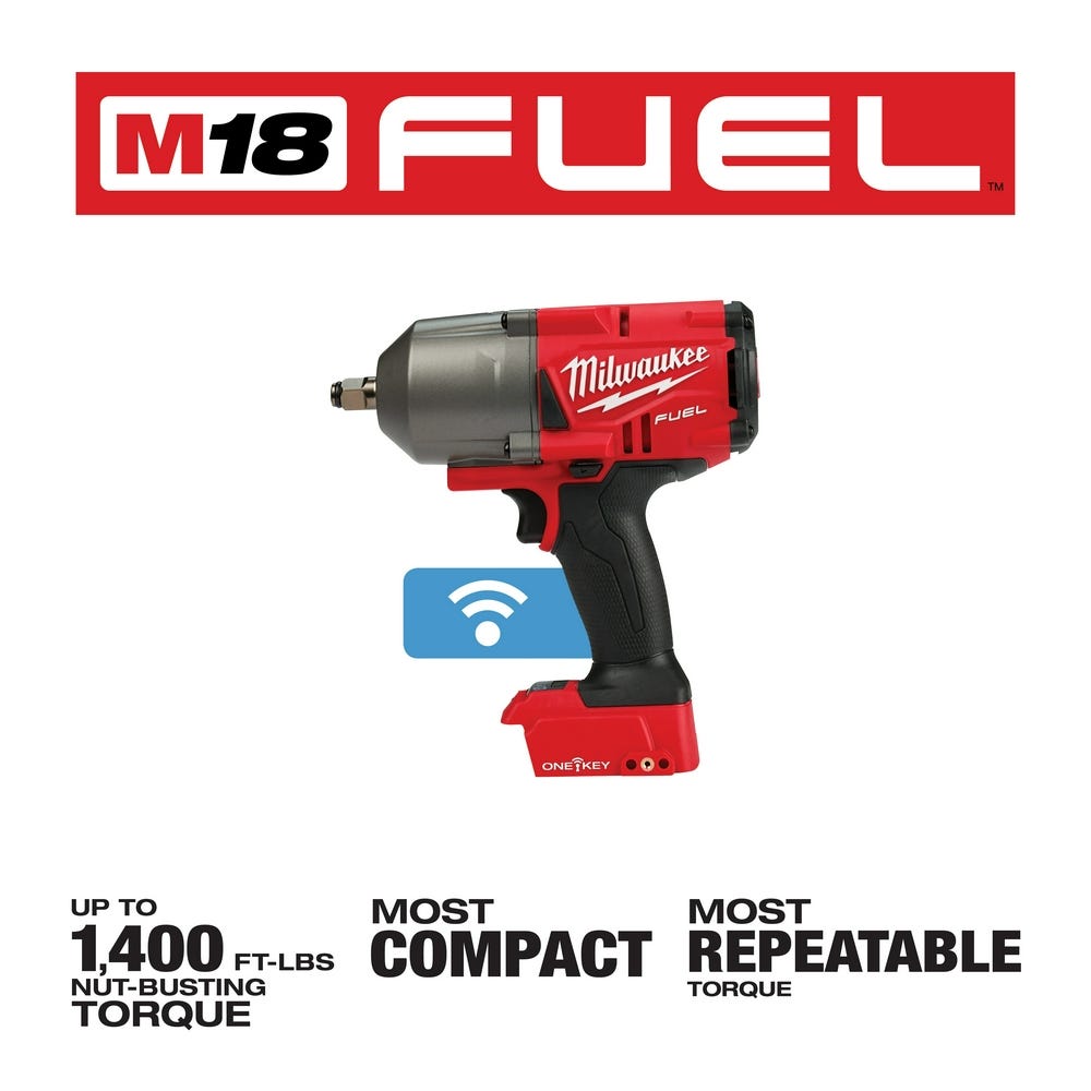 Milwaukee 2863-20 M18 Fuel W/ One-Key High Torque Impact Wrench 1/2" Friction Ring Bare Tool