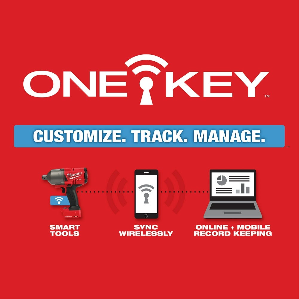 Milwaukee 2864-20 M18 Fuel W/ One-Key High Torque Impact Wrench 3/4" Friction Ring, Tool Only