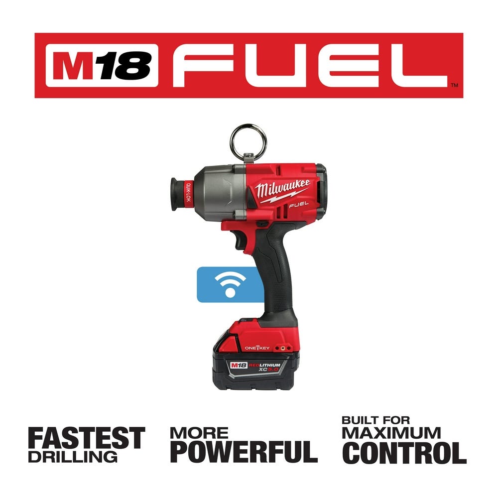 Milwaukee 2865-22 M18 Fuel 7/16" Hex Utility High Torque Impact Wrench One-Key 5.0Ah Kit