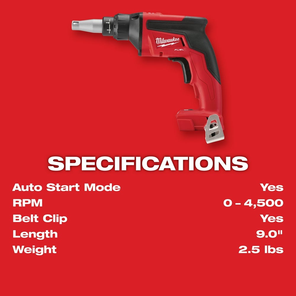 Milwaukee 2866-22 M18 Drywall Screw Gun Kit